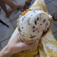 Oatmilk vanilla chocolate chip at SLO à la Mode in San Luis Obispo