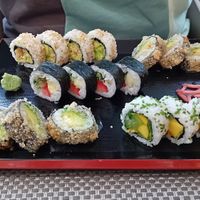 16 pcs veggie sushi, fried, fresh, sweet and savory at Umami Don in Funchal