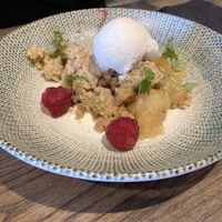 Apple crumble   at The Ruddings in Keswick