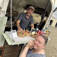 Daren & me  at Veġetali in Alnwick