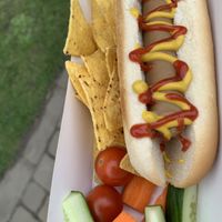 Hot dog  at Veġetali in Alnwick