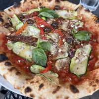 Vegan pizza  at La Storia in La Rochelle