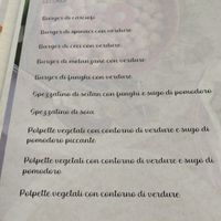 Menù secondi at Suraja Cafè in Arcore