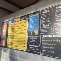 Menu  at Savage Sandwich Co in Guam