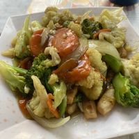 Vegetable Curry   at Panda Restaurant  in Caye Caulker