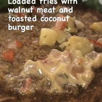 Toasted coconut burger w pineapple chutney & aioli  at Green Bar and Kitchen in Fort Lauderdale