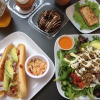 my favorite spot in Fort Lauderdale! Try the chili cheese dog  at Green Bar and Kitchen in Fort Lauderdale