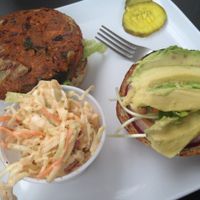 rustic burger  at Green Bar and Kitchen in Fort Lauderdale