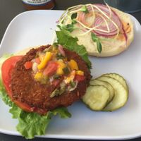 Coconut Burger at Green Bar and Kitchen in Fort Lauderdale