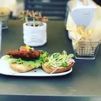 Coconut Burger  at Green Bar and Kitchen in Fort Lauderdale