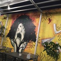 Cool patio  at Green Bar and Kitchen in Fort Lauderdale