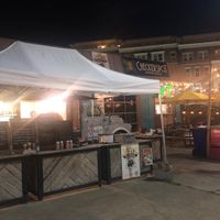 Fun vibe in Baltimore! The have cornhole!  at Key Neapolitan in Baltimore