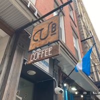 Sign in front at Urban Backyard in New York City