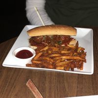 Meatball sub and fries at Bauer's in Modesto