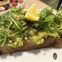 Avocado on sour dough   at Sunday Coffee & Kitchen in Guisborough