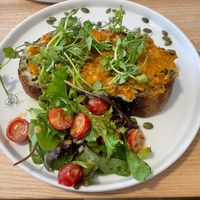 Coronation chickpea on sourdough toast at Sunday Coffee & Kitchen in Guisborough