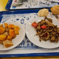 Planted fake chicken and pumpkin at Ristaurante Aladino in Desenzano Del Garda