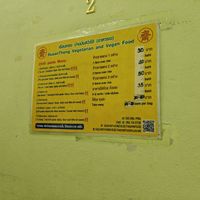 Menu at Ruean Thong Veg Food in Hua Hin