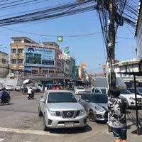 Night Market Intersection. Taken from in front of restaurant  looking North at Ruean Thong Veg Food in Hua Hin