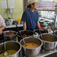 So many options to choose from!  at Ruean Thong Veg Food in Hua Hin