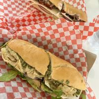 Tuscan pollo; spicy Classico (roast “beef”)  at Nonno's Plant-Based Butcher in Hamilton