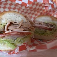 Classico with the vegan ham and nonnos sauce   at Nonno's Plant-Based Butcher in Hamilton
