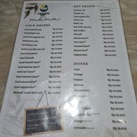Menu at Veggiemania Lovina in Banjar