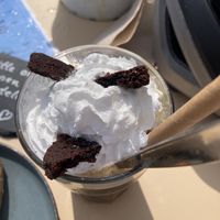 Veganer Eiskaffee  at Café Mole in Grossenbrode
