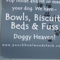 They love dogs!  Treats available. at The Punchbowl Inn in Woodstock