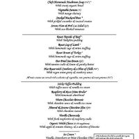 Sunday Lunch Menu at Blue Anchor Inn in Barry