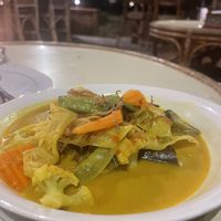 Vegetable curry  at Tabo Cottages in Samosir