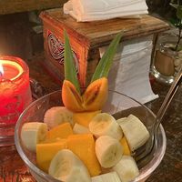 Fruit salad  at Tabo Cottages in Samosir