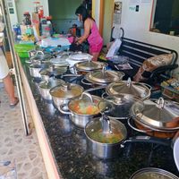 Meal options to select from at Andrea's Kawayan Eatery in Panglao