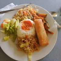 Mixed plate at Andrea's Kawayan Eatery in Panglao