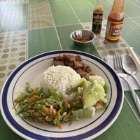 Tofu, green beans, chop suey - 45P per ulam   at Andrea's Kawayan Eatery in Panglao