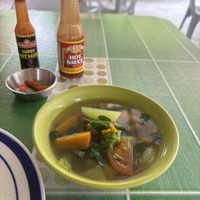 Veg soup: 45P  at Andrea's Kawayan Eatery in Panglao