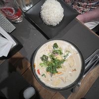 Tom Kha  at All Vegan Cafe' Restaurant in Phuket