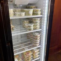 Grab and go refrigerator case  at The Farm Store in Jeffersonville