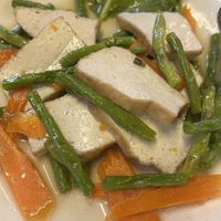 Green bean tofu  at Khmer Taste Restaurant in Siem Reap