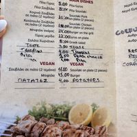 Vegan section   at Glifada Casual Food, Cafe and Mini Market in Corfu