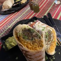 Vegan Burrito  at Taco y Chela in Santa Marta