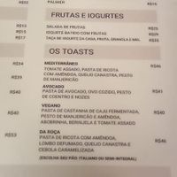 Cardápio - toast vegano (foto de set.2025) at Santiago Padaria Artesanal  in Sao Paulo