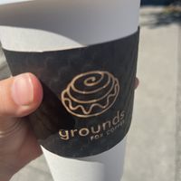 Oat latte  at Grounds for Coffee - Alma St in Vancouver