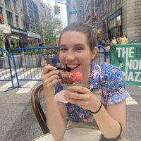 Raspberry and chocolate   at Anita Gelato  in New York City