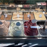 4 of the 5 vegan flavors at Anita Gelato  in New York City