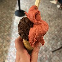 Chocolate and raspberry   at Anita Gelato  in New York City