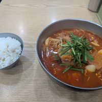 Budaejjigae (army base stew) at Daejeob - 대접 in Gwangju