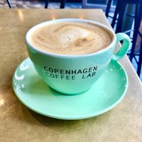 Oat cappuccino   at Copenhagen Coffee Lab in Nice