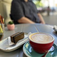 Flodni, Cappuccino   at More Bakery & Cafe in Budapest