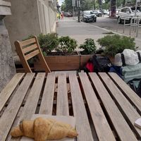 Dry vegan croissant at More Bakery & Cafe in Budapest